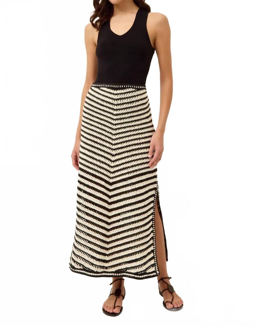 NEW MARIE OLIVER dixe maxi skirt in regatta